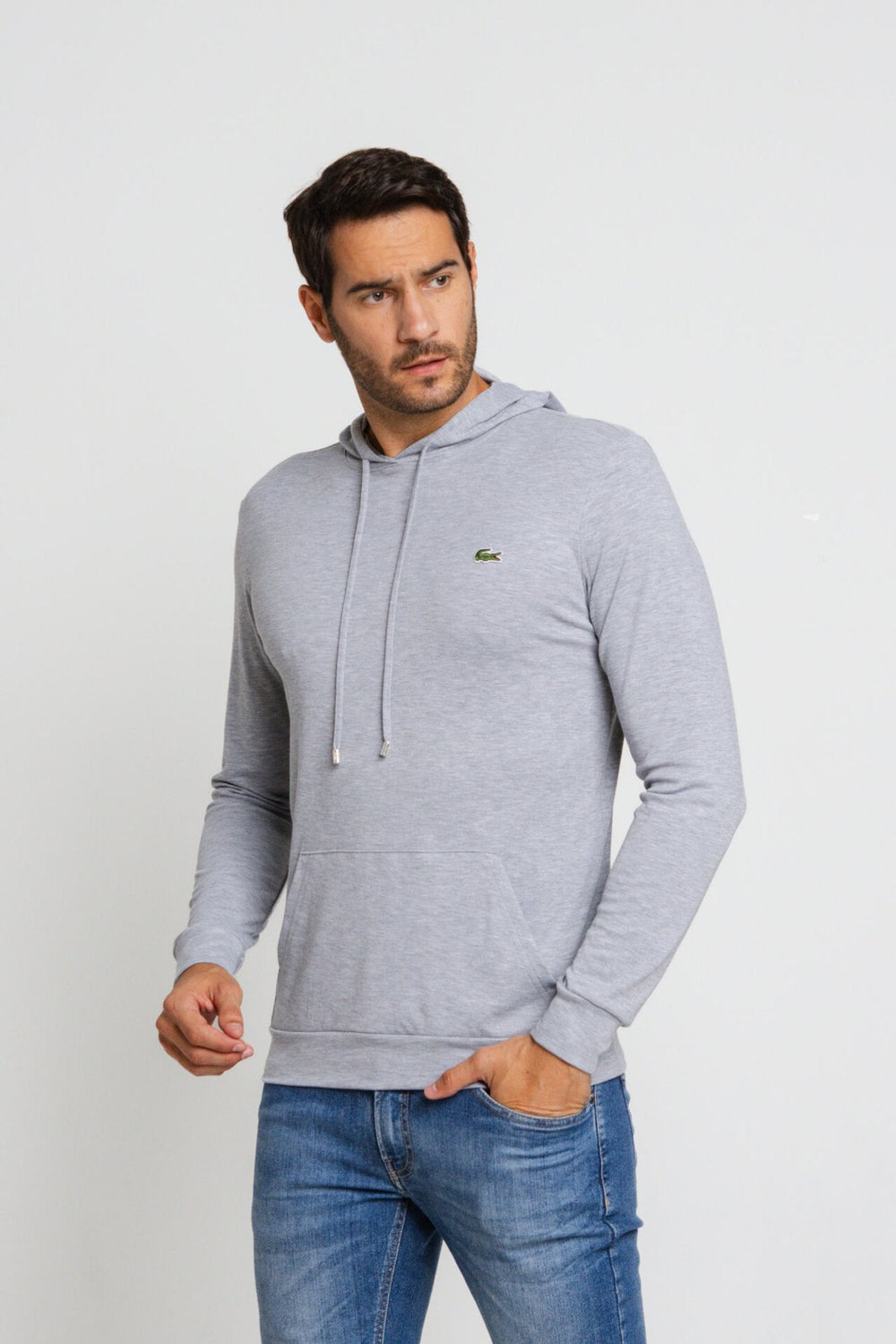Manga Longa Lacoste C/ Capuz Regular Fit - LIVE - Henri Store
