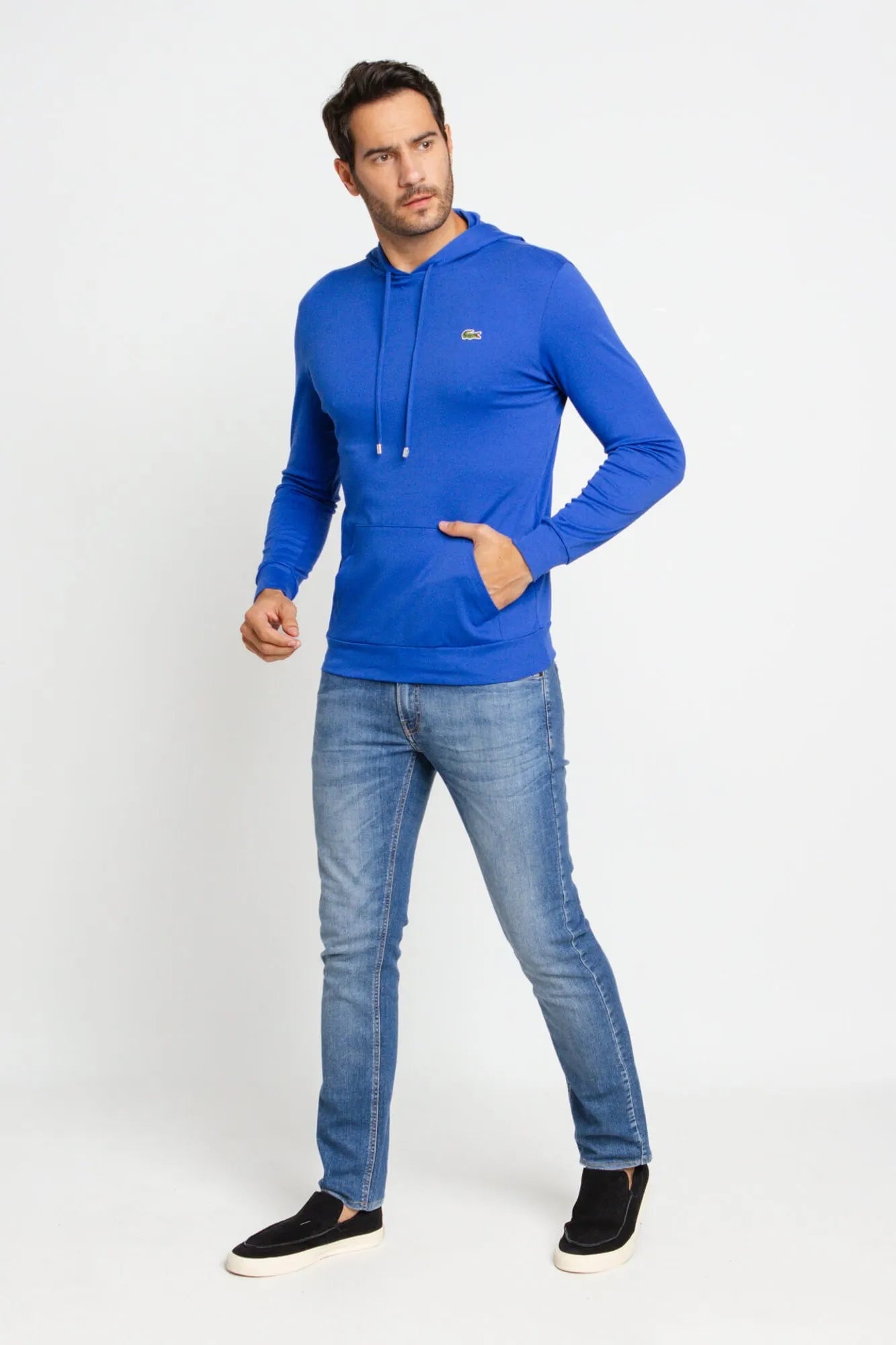 Manga Longa Lacoste C/ Capuz Regular Fit - LIVE - Henri Store