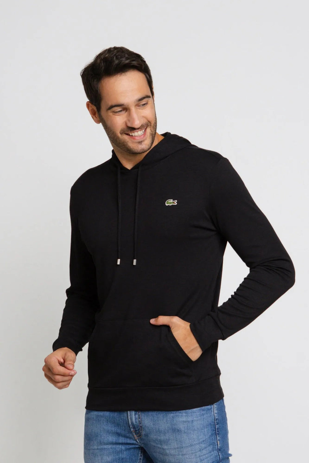 Manga Longa Lacoste C/ Capuz Regular Fit - LIVE - Henri Store
