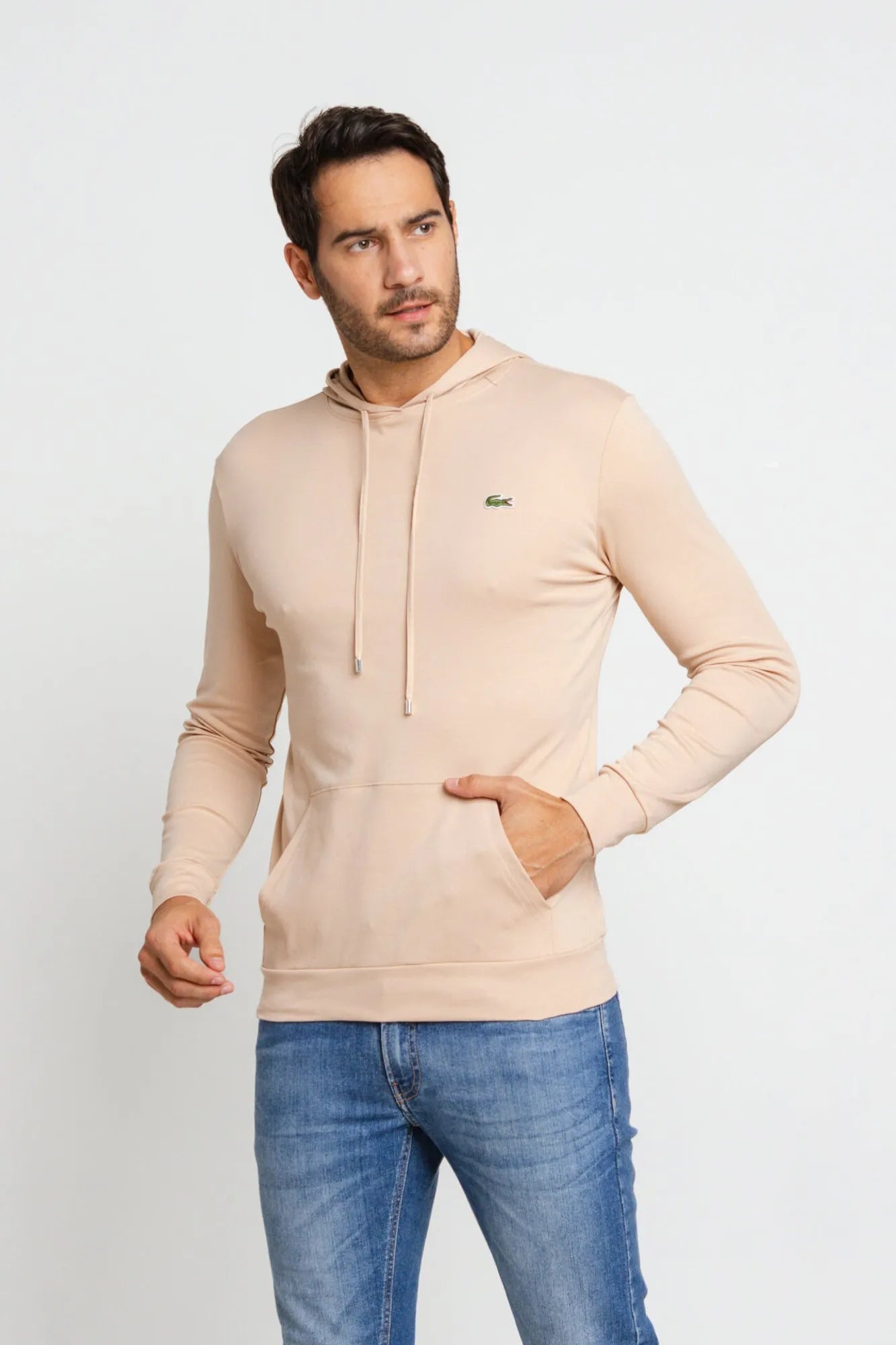 Manga Longa Lacoste C/ Capuz Regular Fit - LIVE - Henri Store