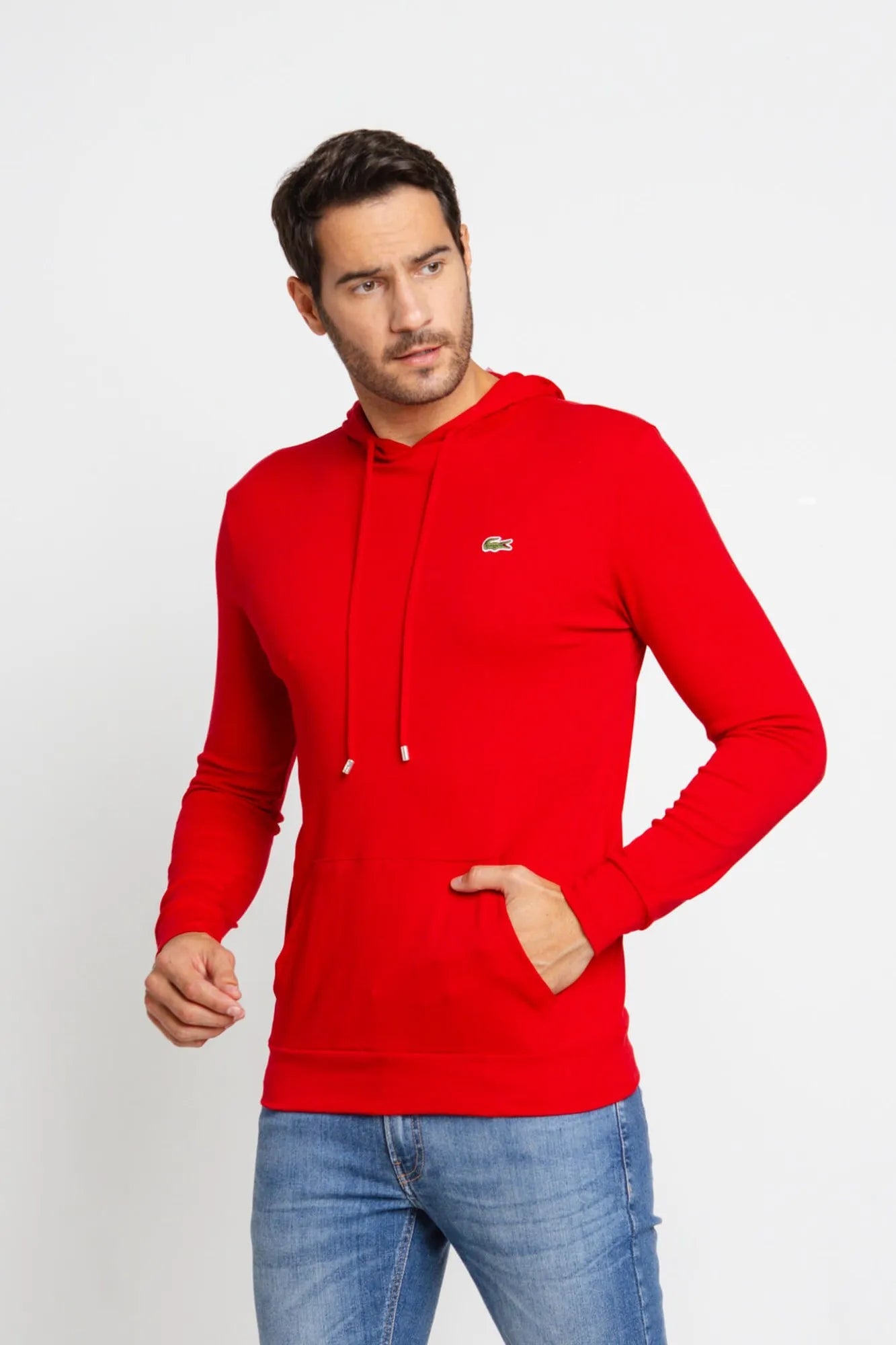 Manga Longa Lacoste C/ Capuz Regular Fit - LIVE - Henri Store