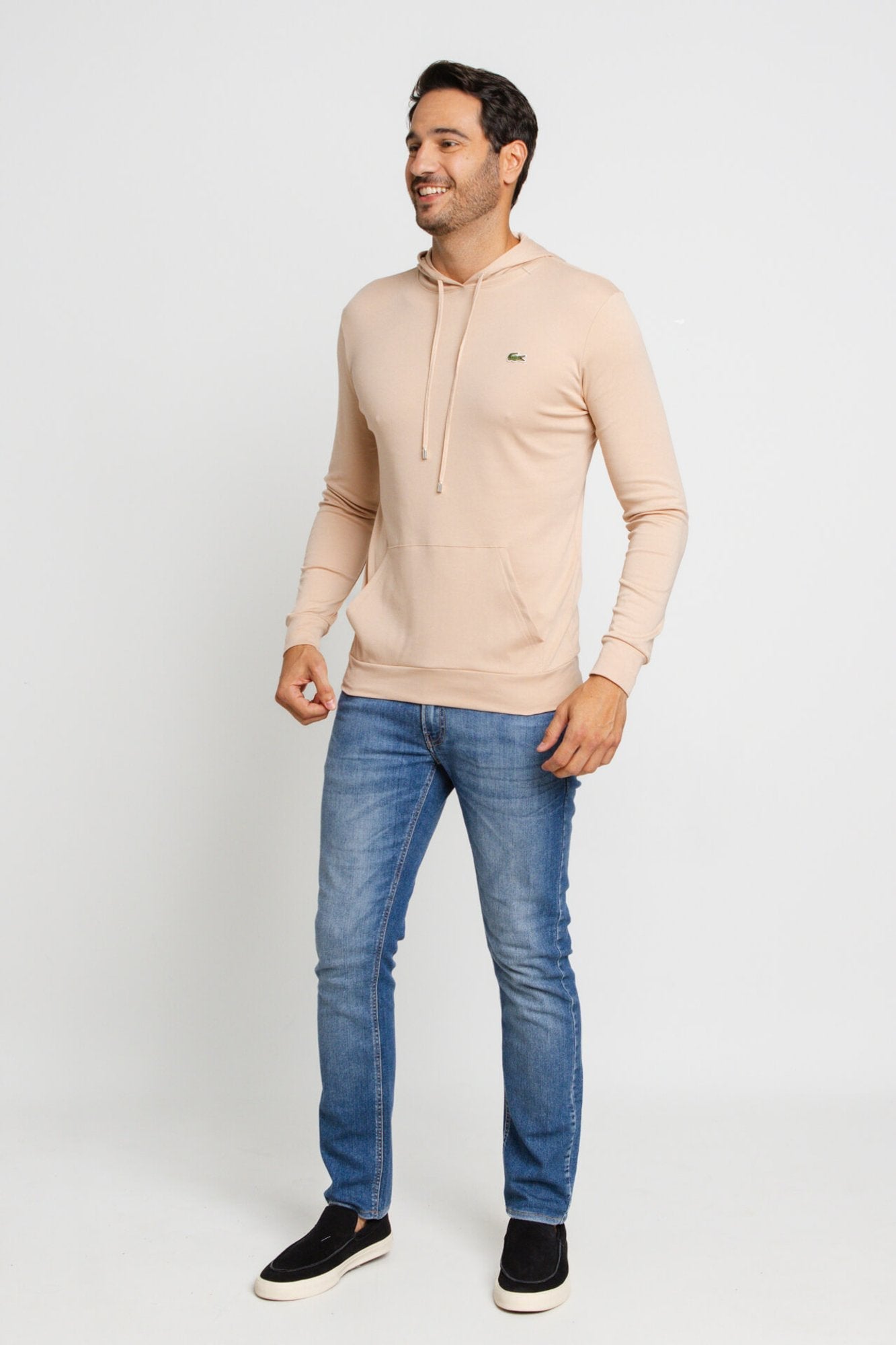 Manga Longa Lacoste C/ Capuz Regular Fit - LIVE - Henri Store
