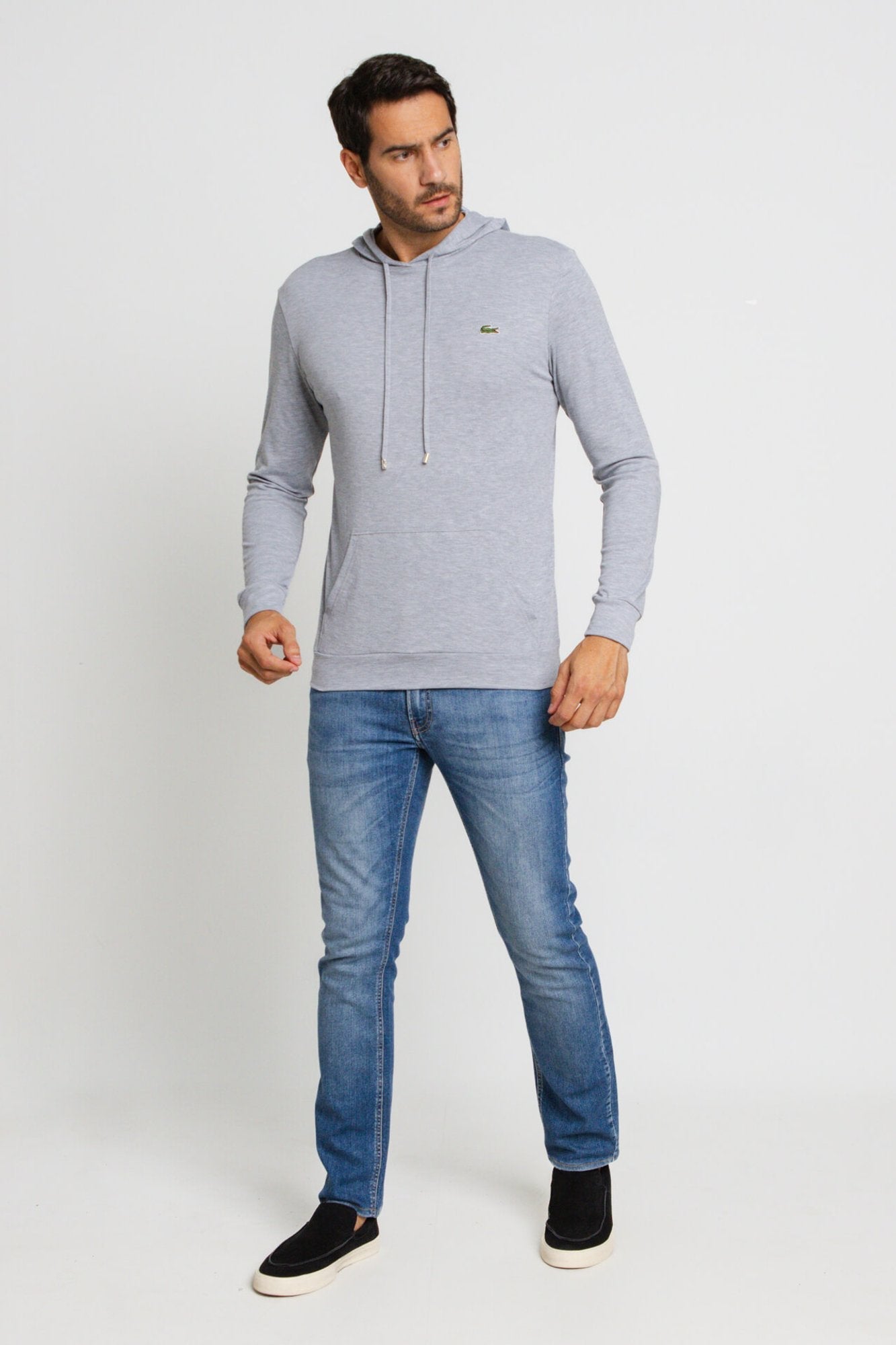 Manga Longa Lacoste C/ Capuz Regular Fit - LIVE - Henri Store