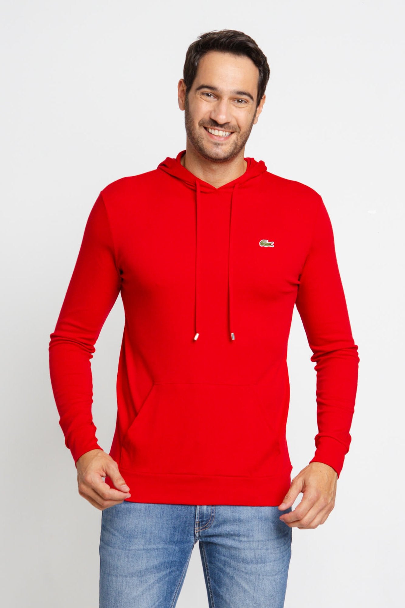 Manga Longa Lacoste C/ Capuz Regular Fit