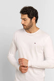 Manga Longa Tommy Hilfiger Basica Branco - Henri Store