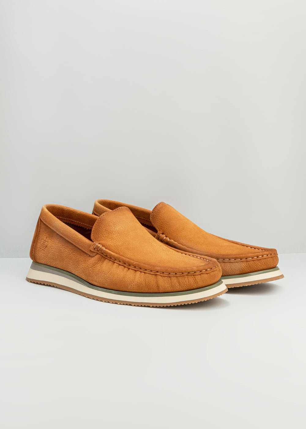 Mocassim Dom Henrico Velvet Orange Marrom Claro - Henri Store