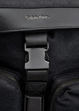Mochila Calvin Klein Bolsos Frontais Preta - Henri Store