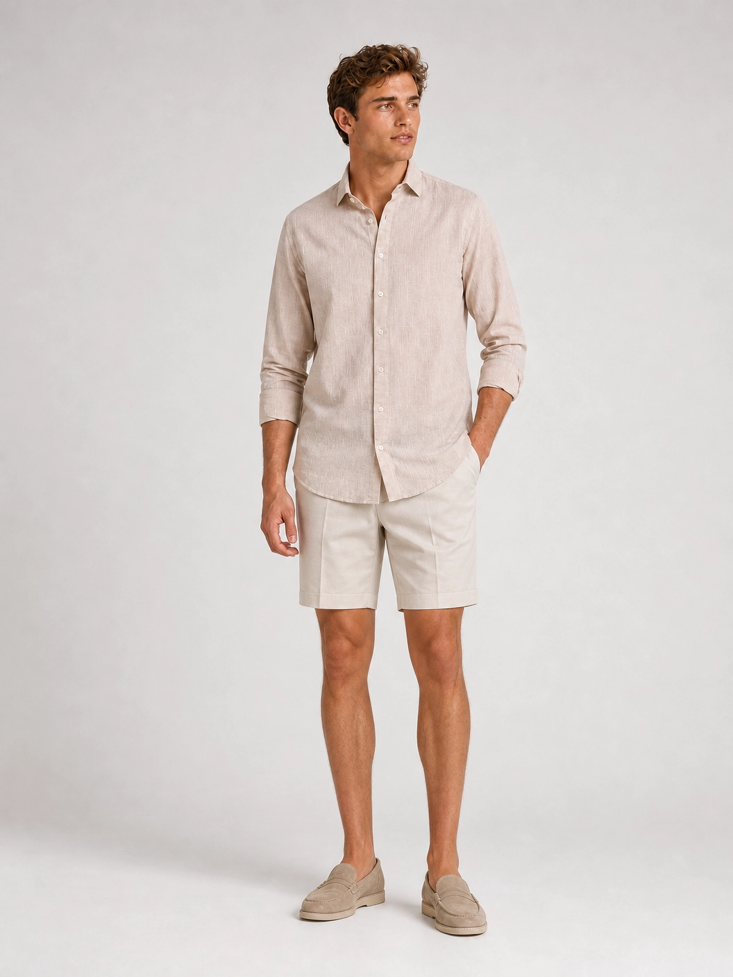 Camisa Dom Henrico ML Linho Regular