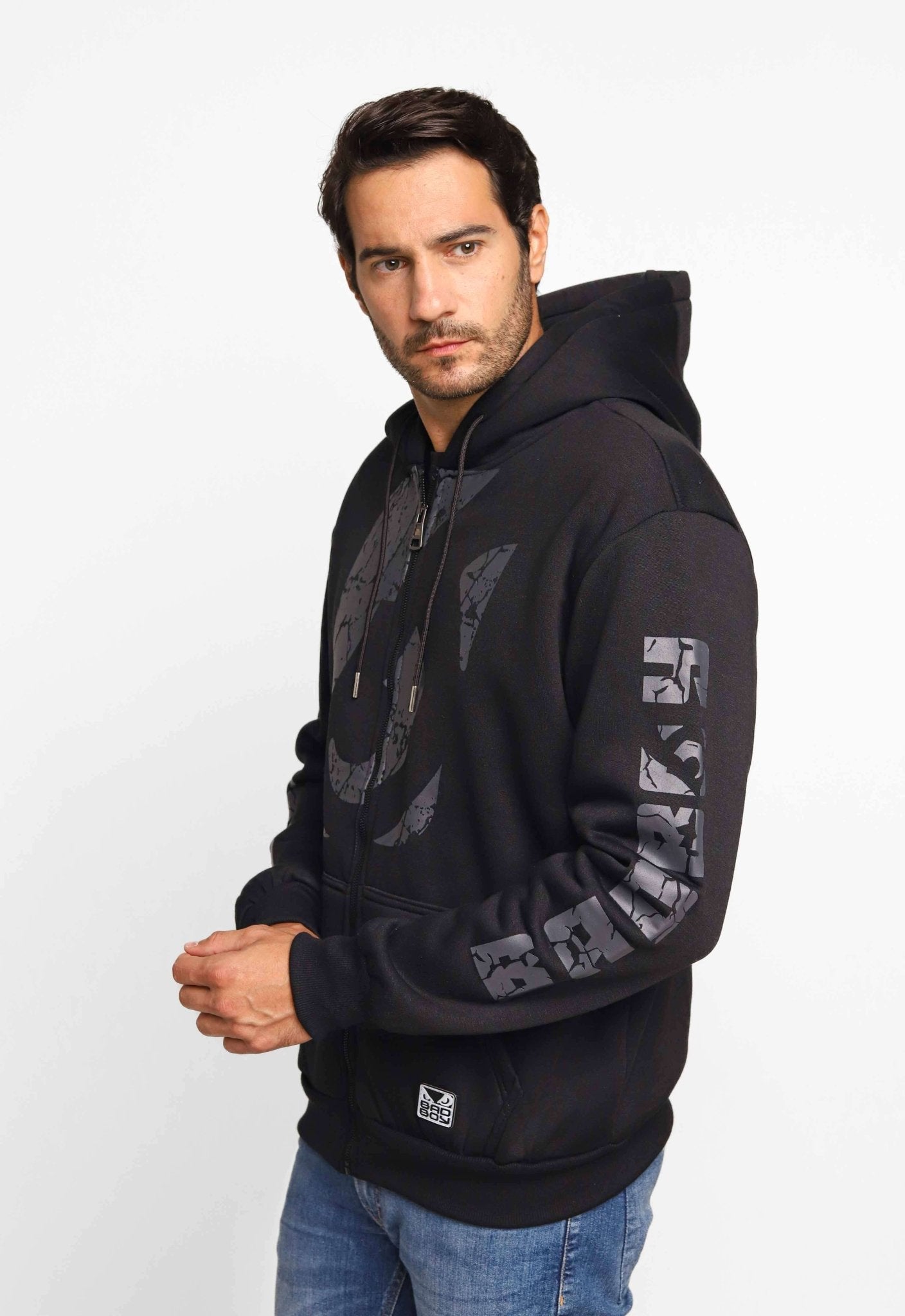 Moletom Bad Boy Masc Ziper Preto BB221009 - Henri Store