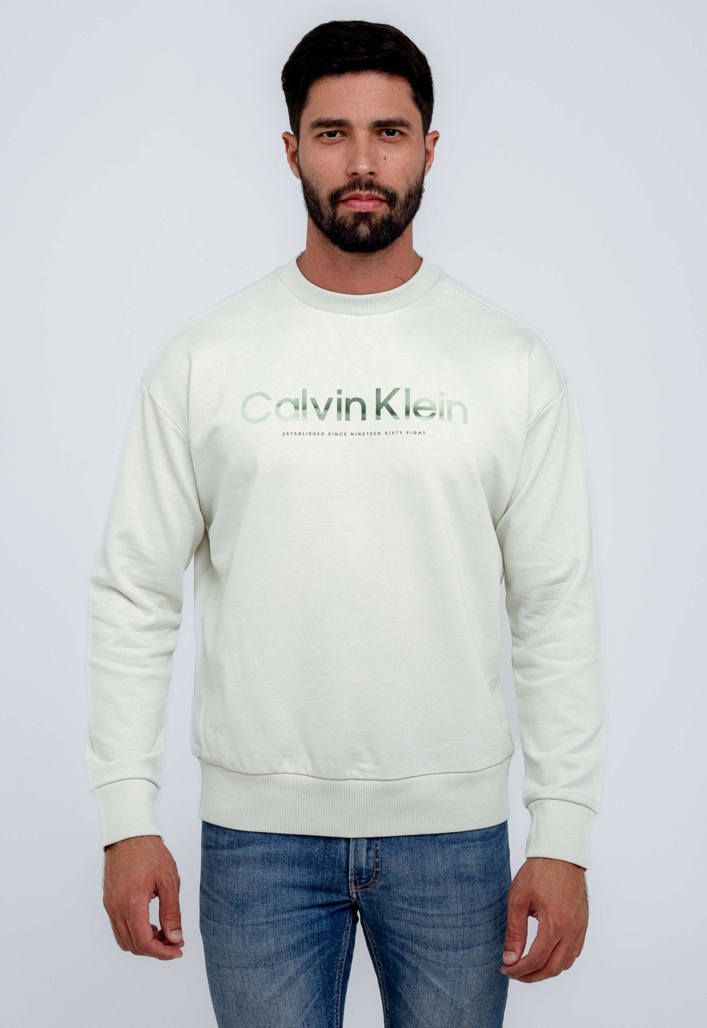Moletom Calvin Klein Básico Logo Diffused - Henri Store