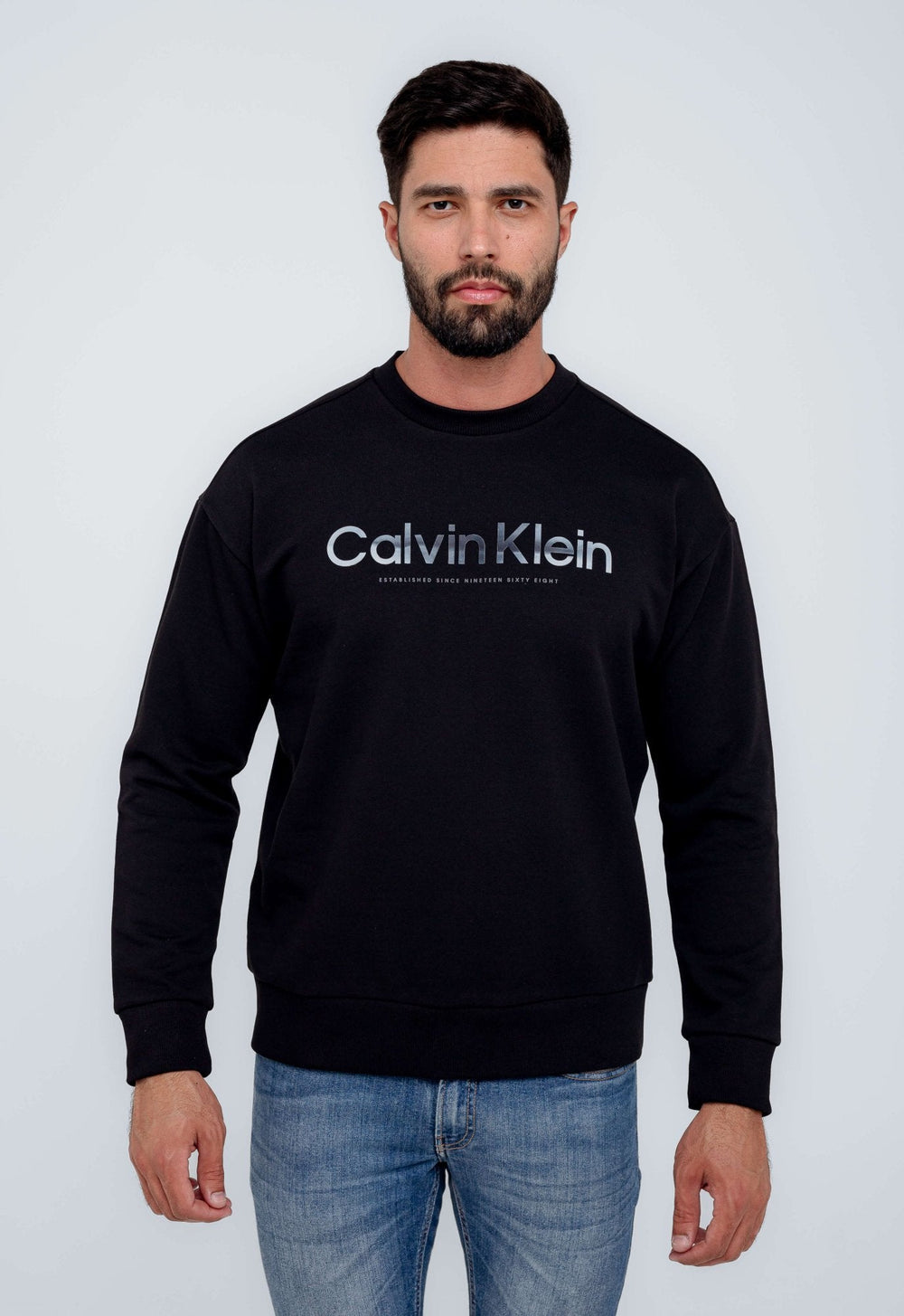 Moletom Calvin Klein Básico Logo Diffused - Henri Store