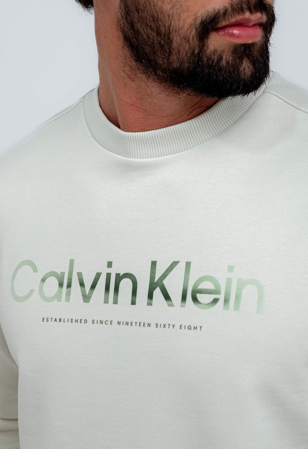 Moletom Calvin Klein Básico Logo Diffused - Henri Store