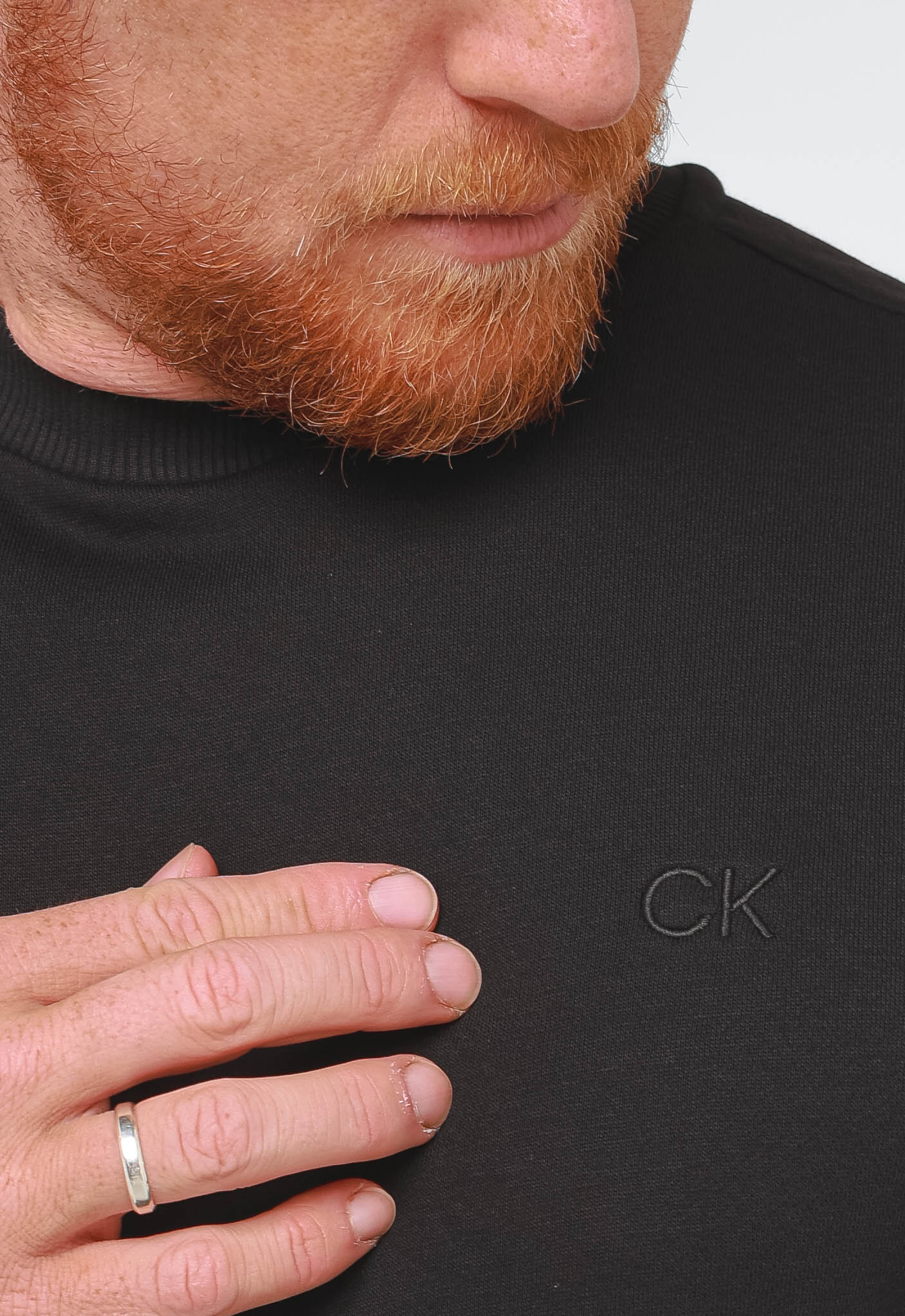 Moletom Calvin Klein Careca CK Peito - Henri Store