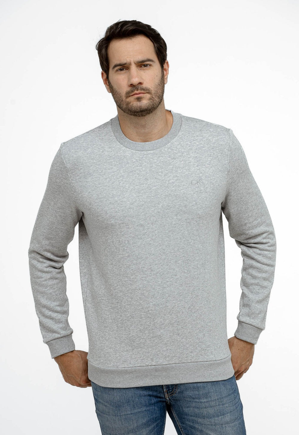 Moletom Calvin Klein Careca CK Peito - Henri Store