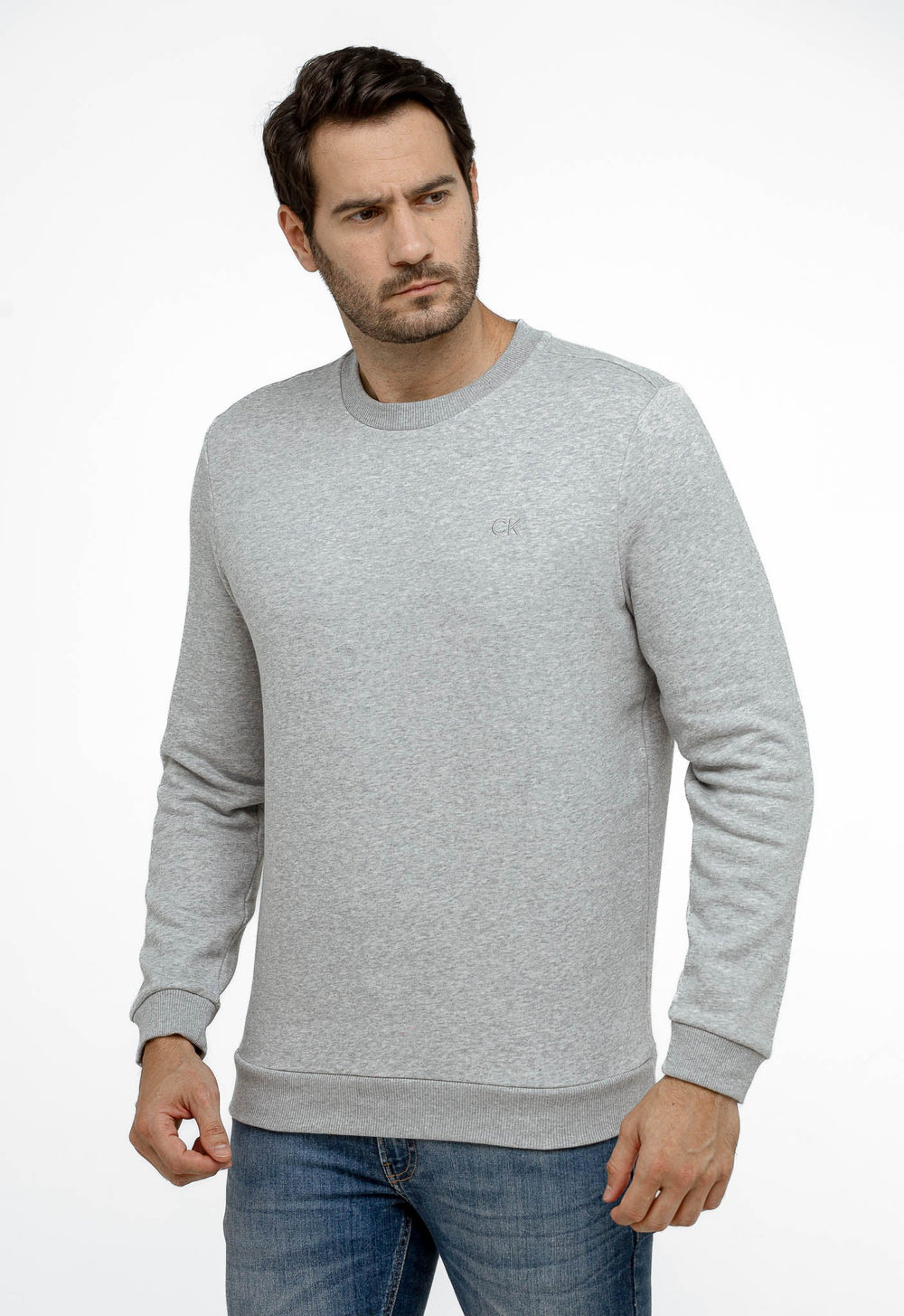Moletom Calvin Klein Careca CK Peito - Henri Store