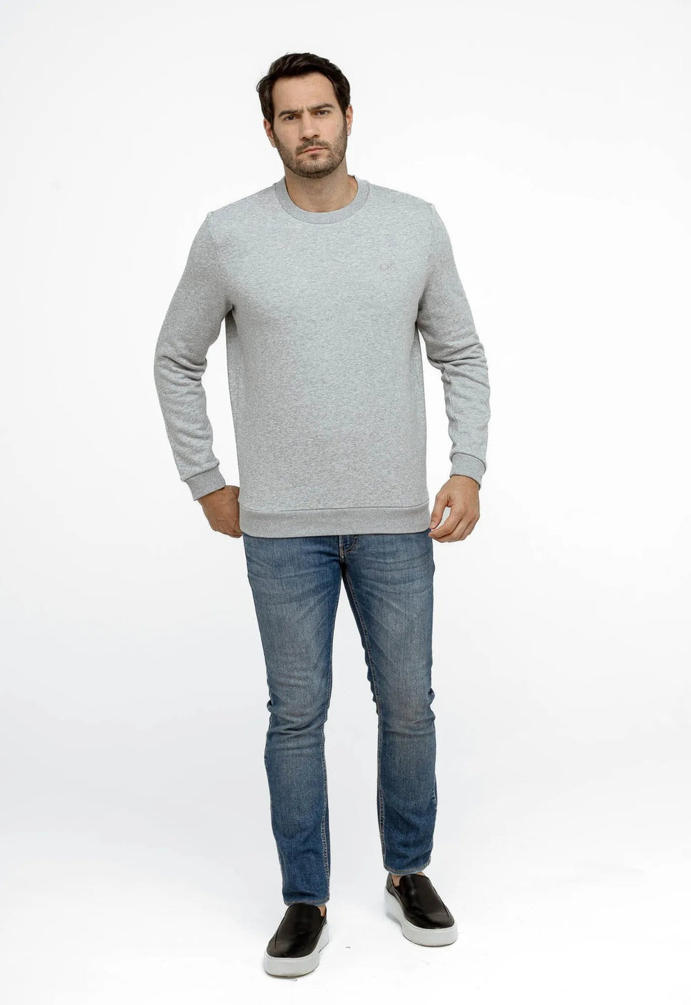 Moletom Calvin Klein Careca CK Peito - Henri Store