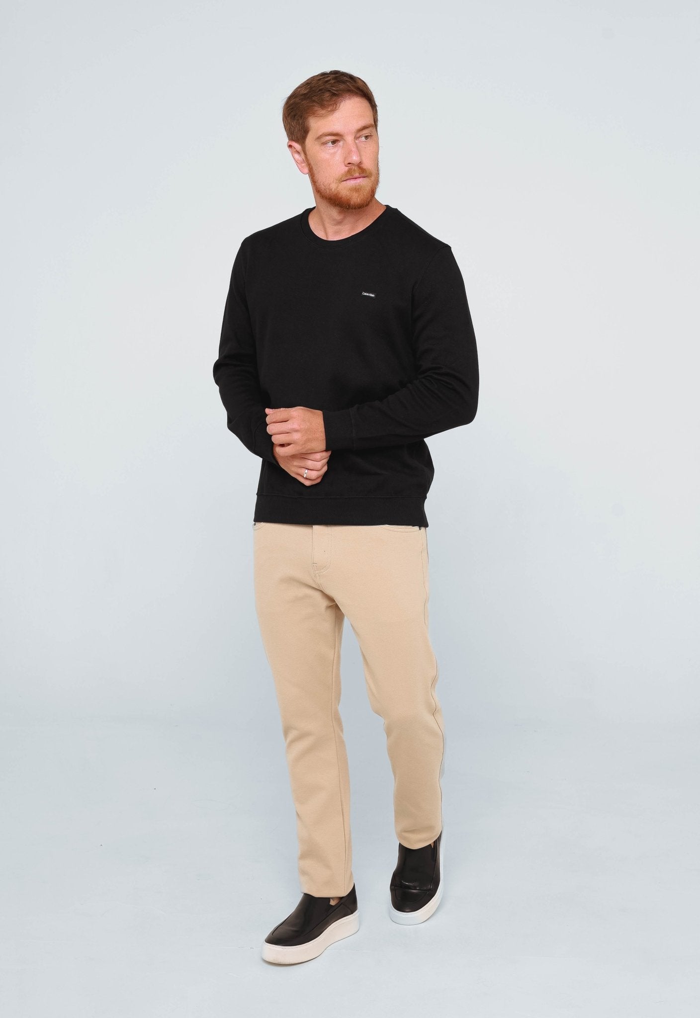 Moletom Calvin Klein Jogger Logo Peito - Henri Store