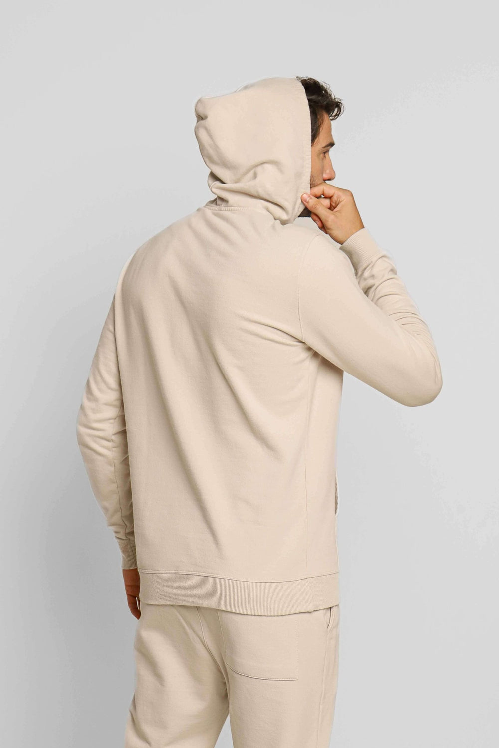Moletom Calvin Klein Logo Central Cáqui - Henri Store