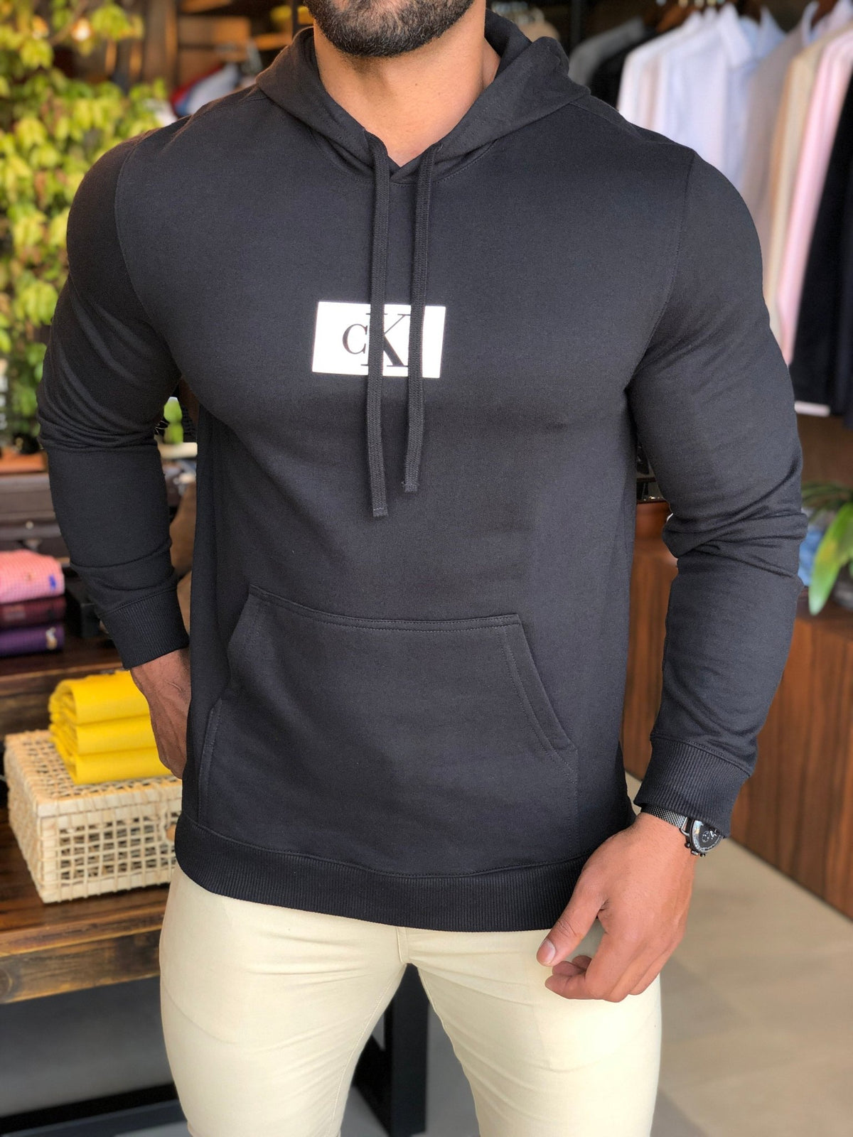 Moletom Calvin Klein Lounge Preto - Henri Store