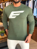 Moletom Ellus Verde Melange Maxi Easa Careca - Henri Store