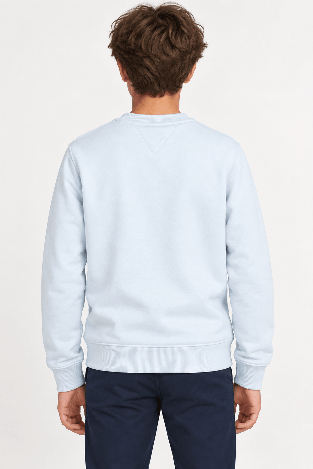 Moletom Infantil Tommy Hilfiger Essential Sweatshirt Azul Claro - Henri Store