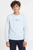 Moletom Infantil Tommy Hilfiger Essential Sweatshirt Azul Claro - Henri Store
