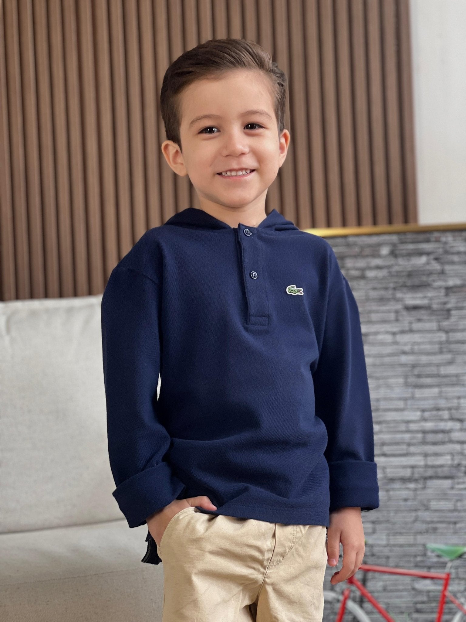 Moletom Lacoste Marinho Infantil - Henri Store
