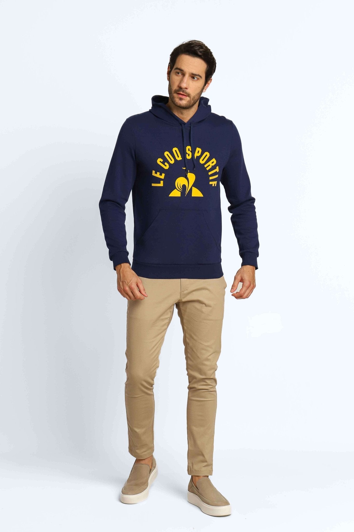 Moletom Le Coq Ess Hoody Arche Marinho C/ Estampa Central - Henri Store