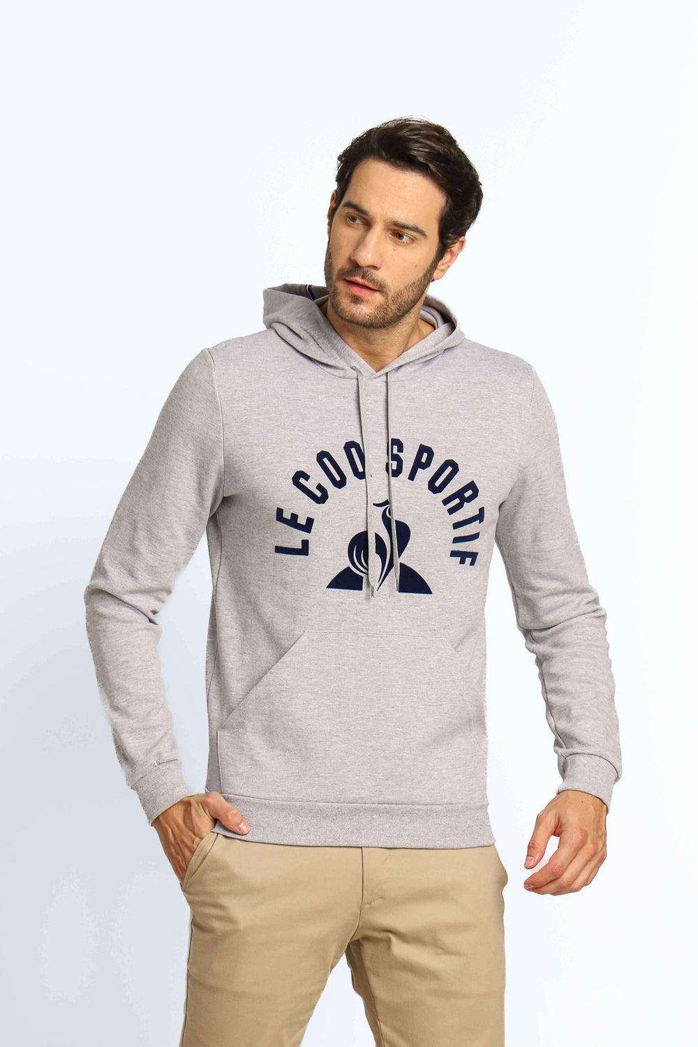 Moletom Le Coq Ess Hoody Arche Mescla Com Estampa Central - Henri Store