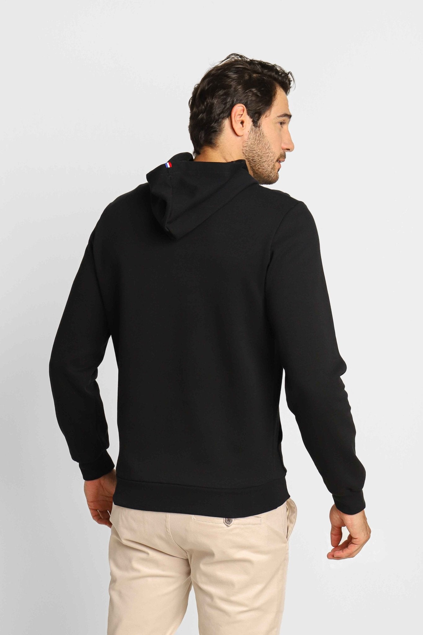 Moletom Le Coq Ess Hoody Arche Preta Com Estampa Central - Henri Store