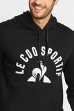 Moletom Le Coq Ess Hoody Arche Preta Com Estampa Central - Henri Store