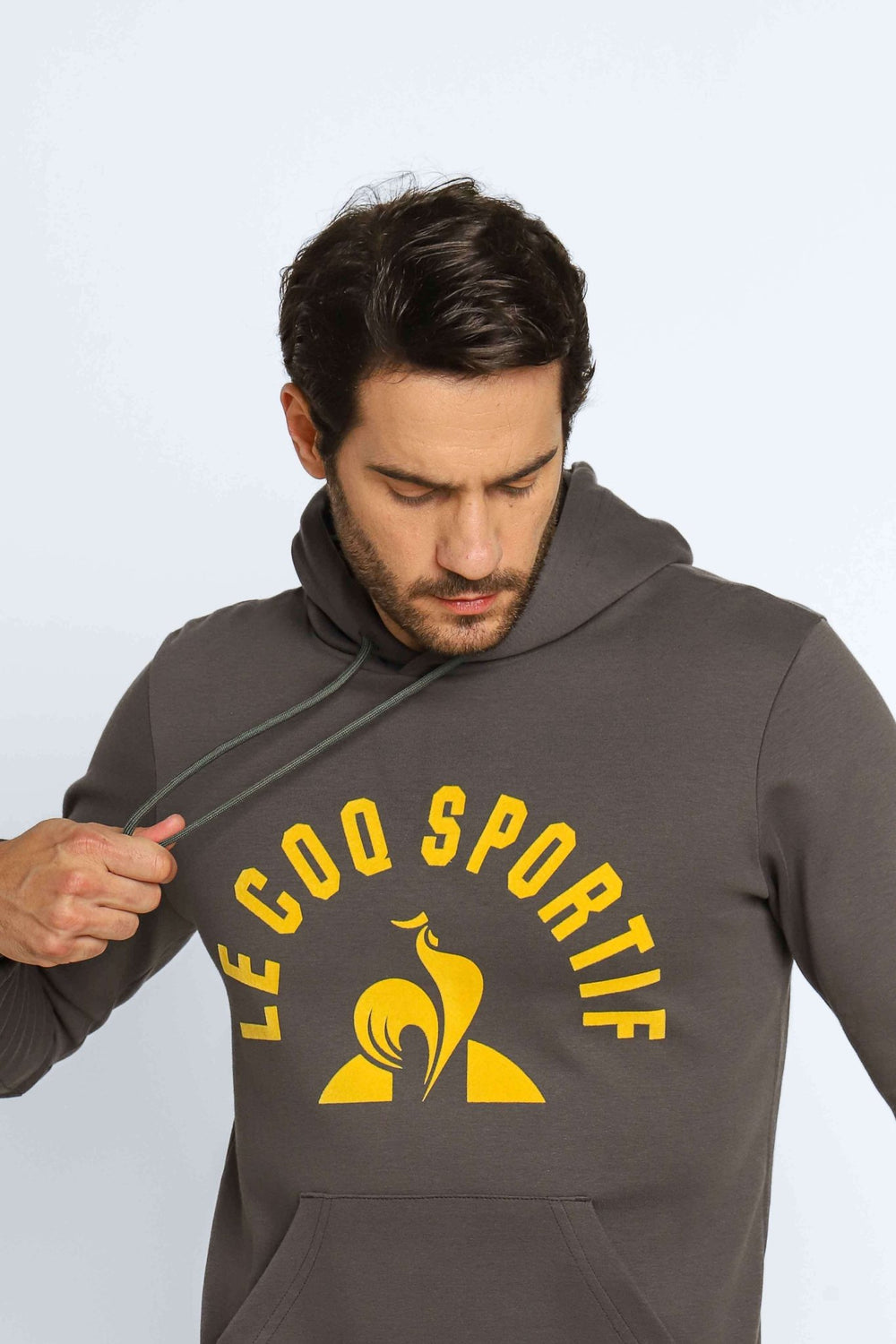 Moletom Le Coq Ess Hoody Arche Ss Magnet / Cinza - Henri Store