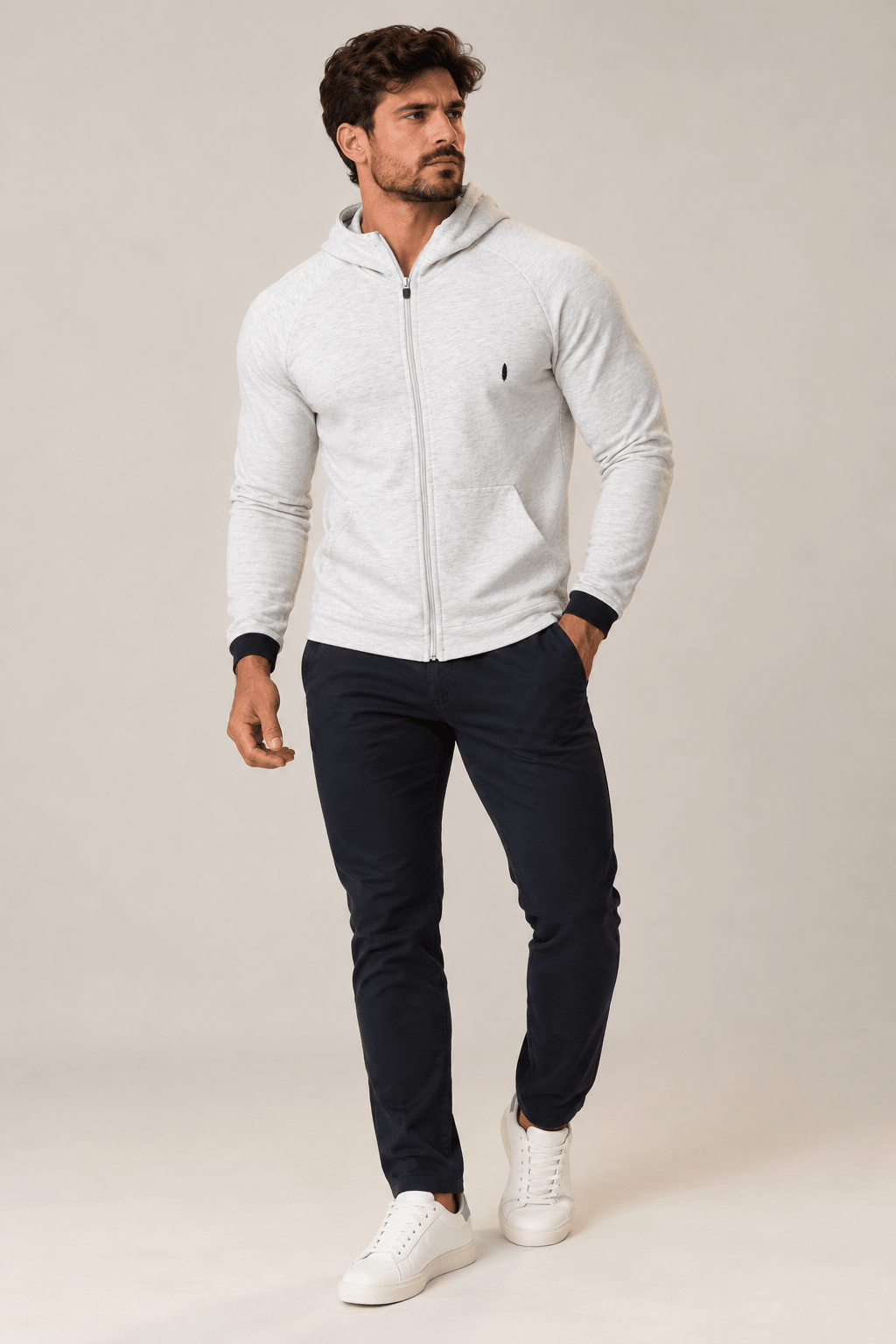 Moletom Red Feather Mescla Claro - Henri Store