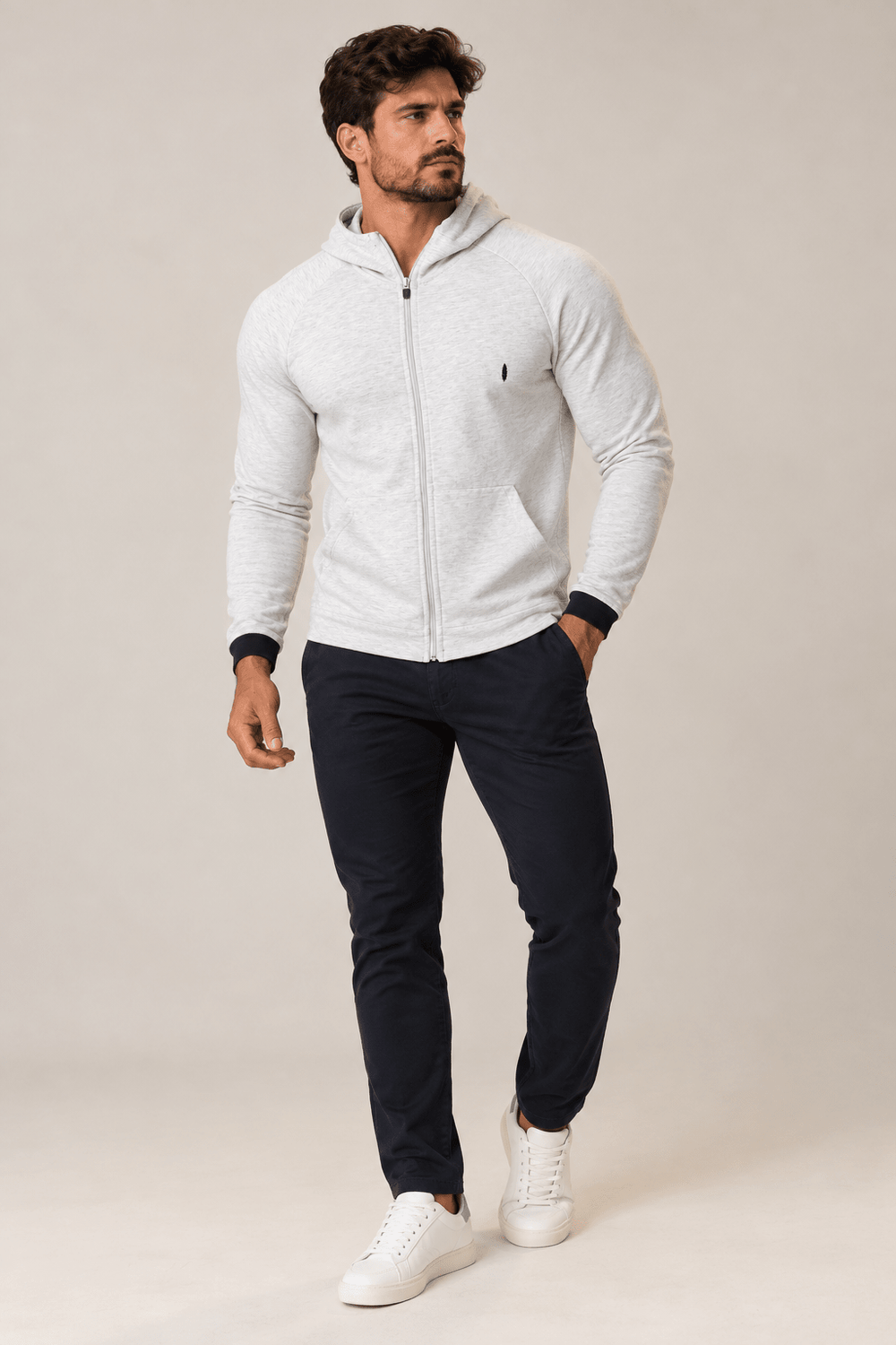 Moletom Red Feather Mescla Claro - Henri Store