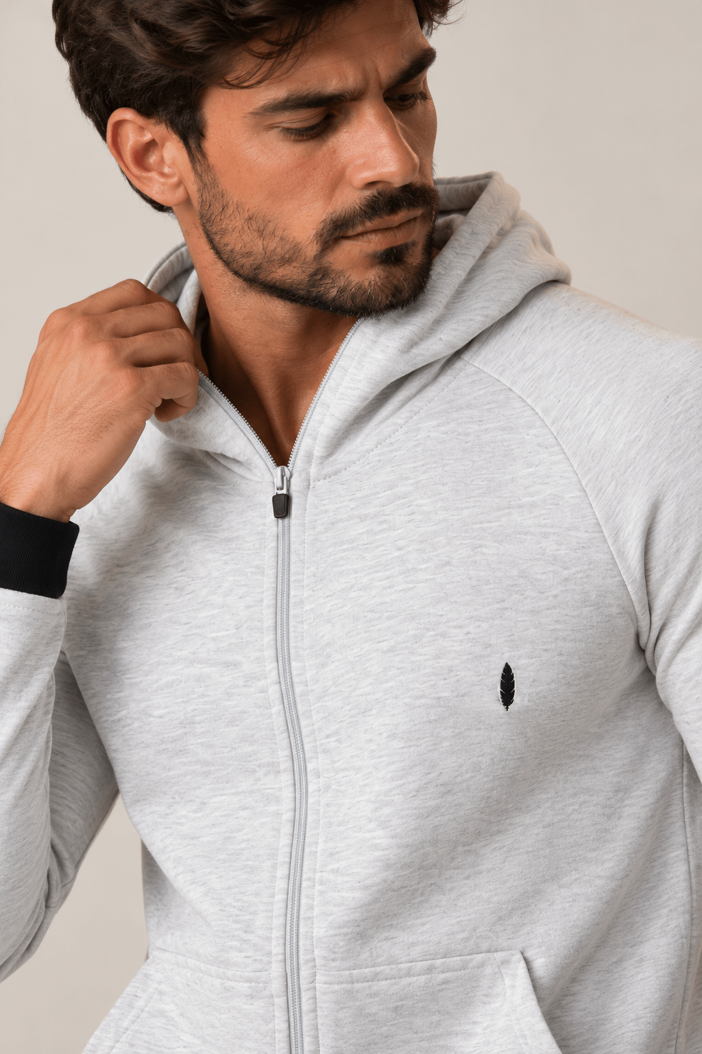 Moletom Red Feather Mescla Claro - Henri Store