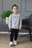 Moletom Tommy Hilfiger Cinza Est.1985 Infantil - Henri Store