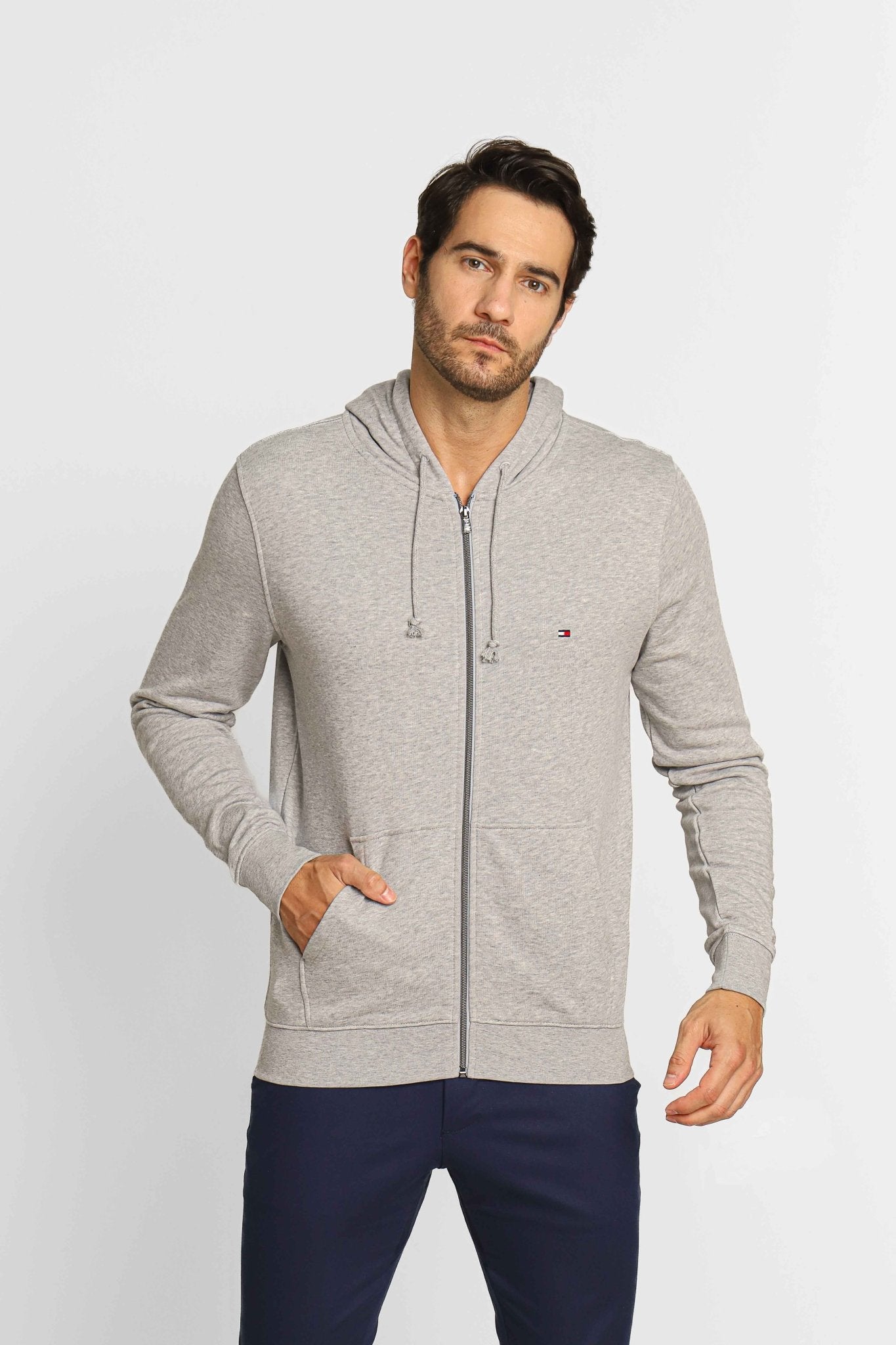 Moletom Tommy Hilfiger Core Hooded Cinza - Henri Store