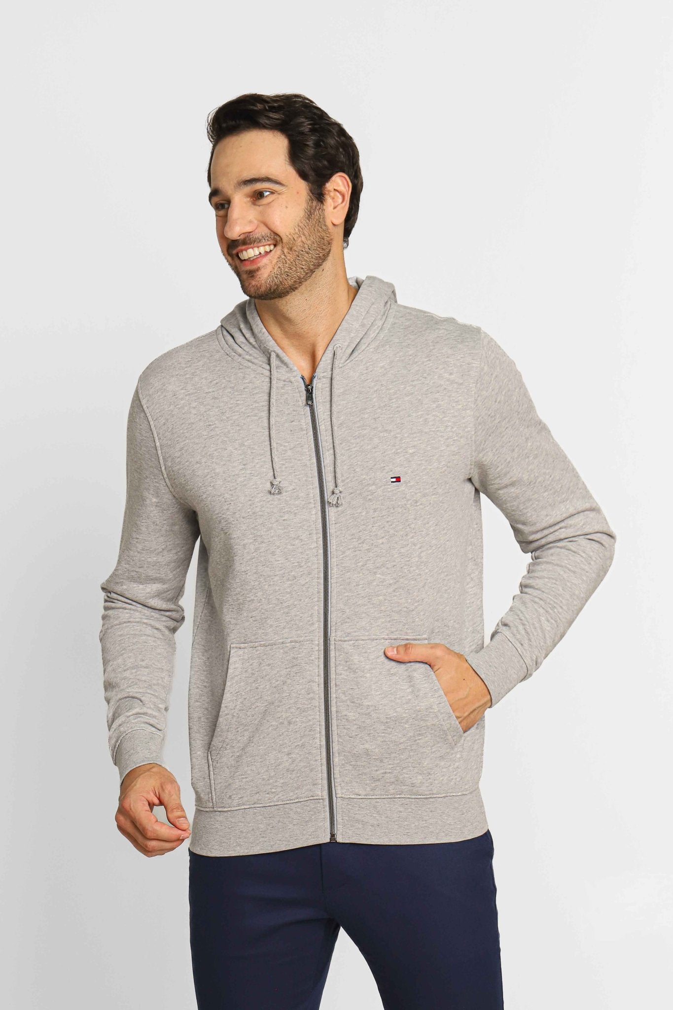 Moletom Tommy Hilfiger Core Hooded Cinza - Henri Store