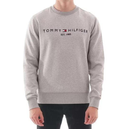 Moletom Tommy Hilfiger Logo Sweatshirt Cinza - Henri Store