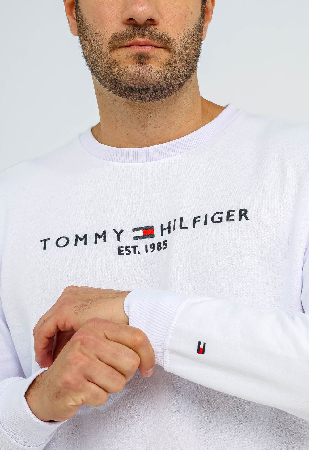 Moletom Tommy Hilfiger Logo Sweatshirt S/ Capuz - Henri Store