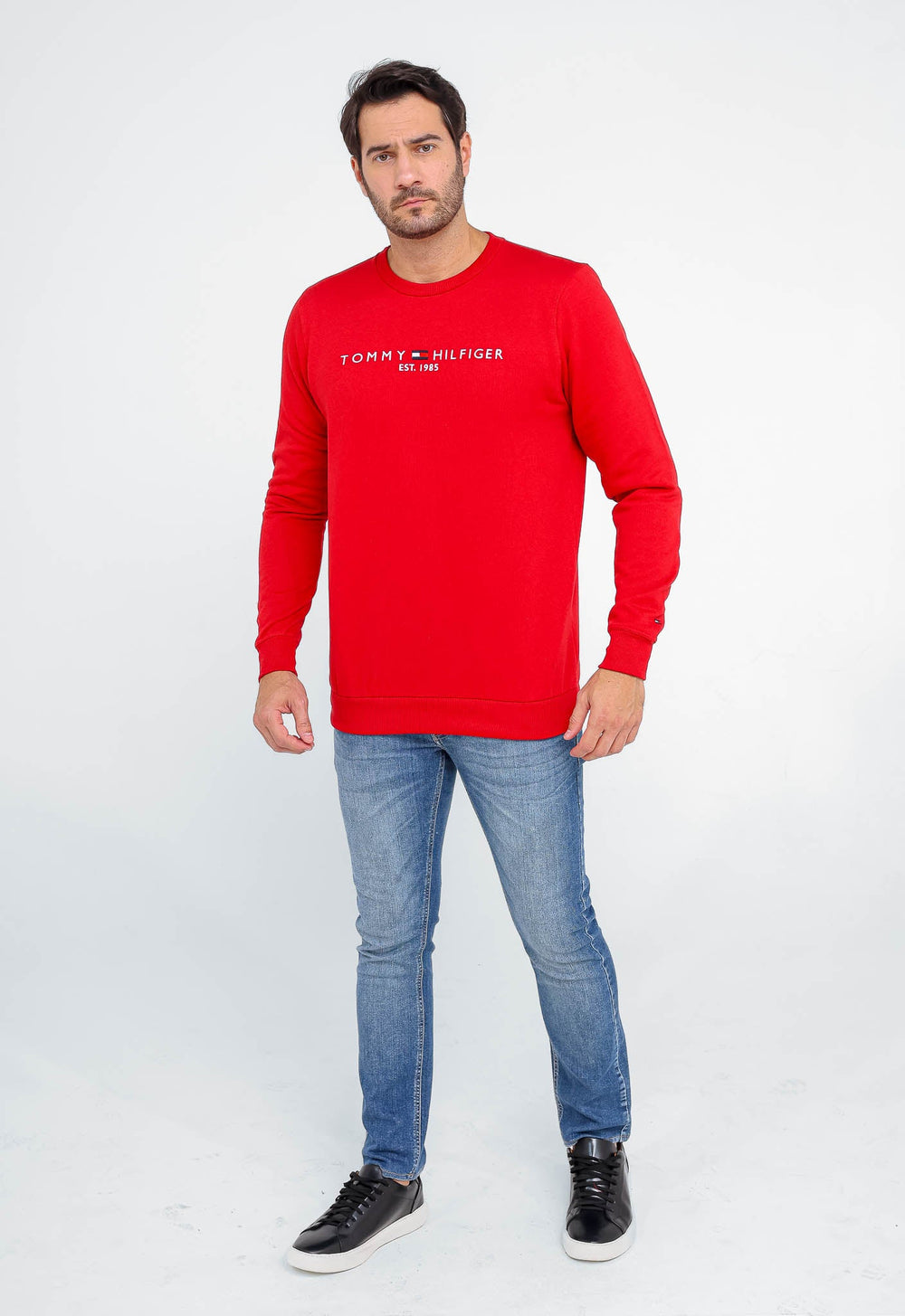 Moletom Tommy Hilfiger Logo Sweatshirt S/ Capuz - Henri Store