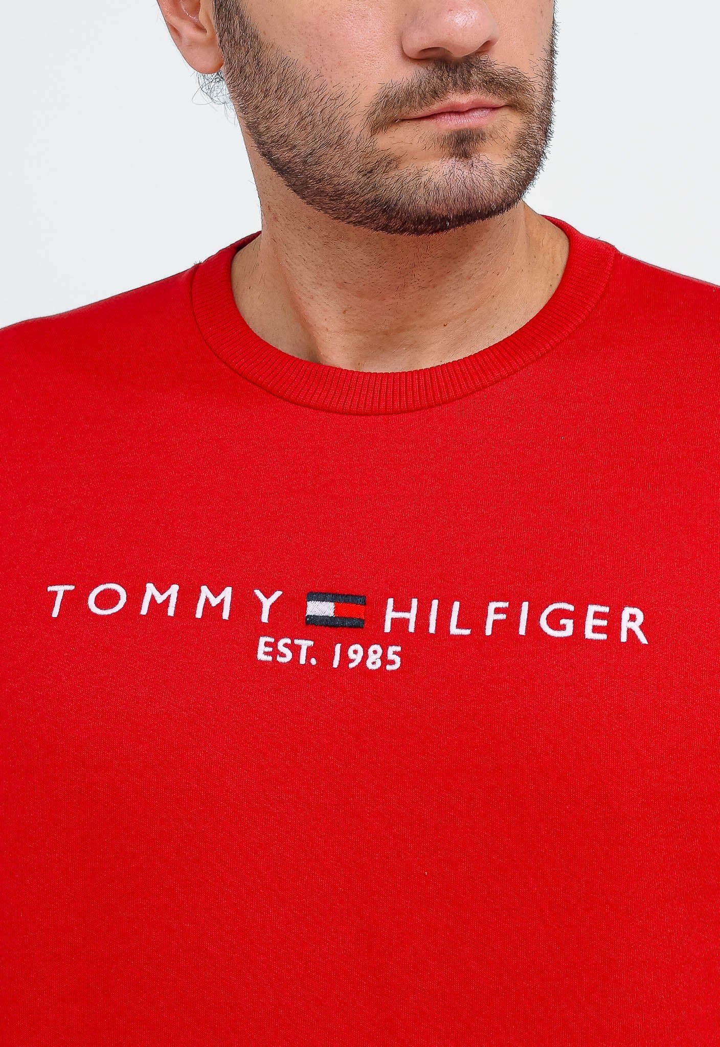 Moletom Tommy Hilfiger Logo Sweatshirt S/ Capuz - Henri Store