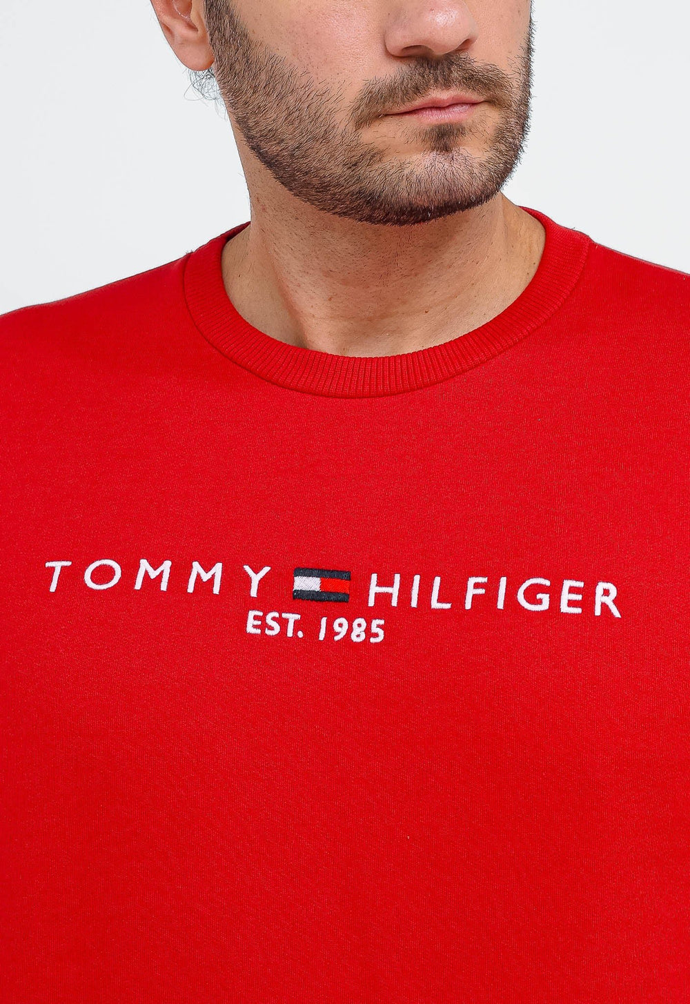 Moletom Tommy Hilfiger Logo Sweatshirt S/ Capuz - Henri Store