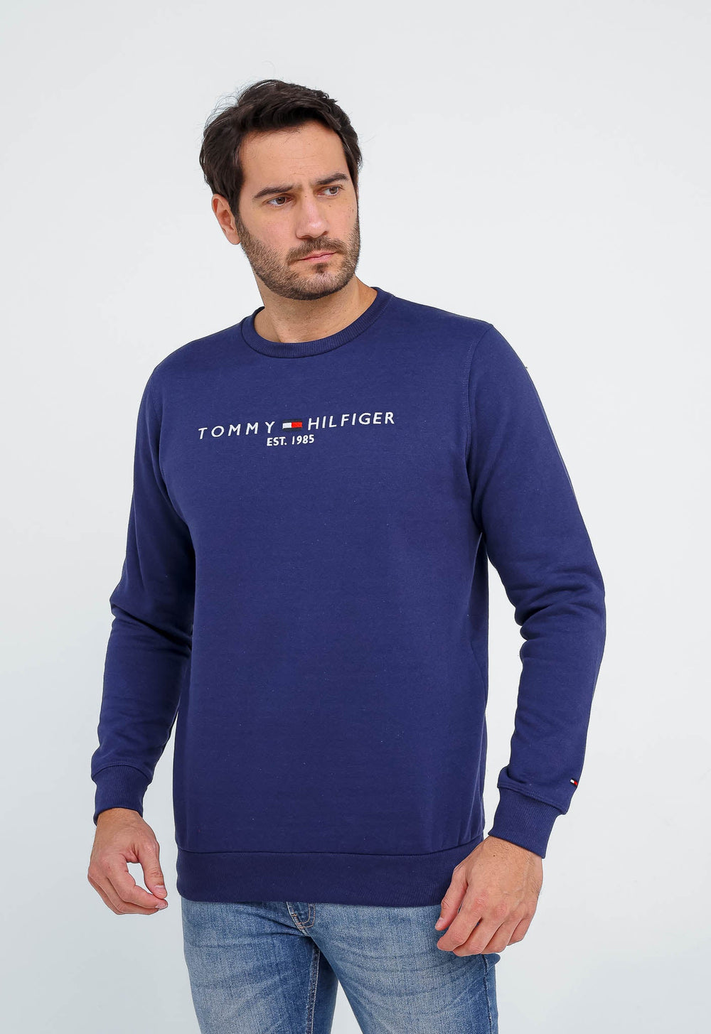 Moletom Tommy Hilfiger Logo Sweatshirt S/ Capuz - Henri Store