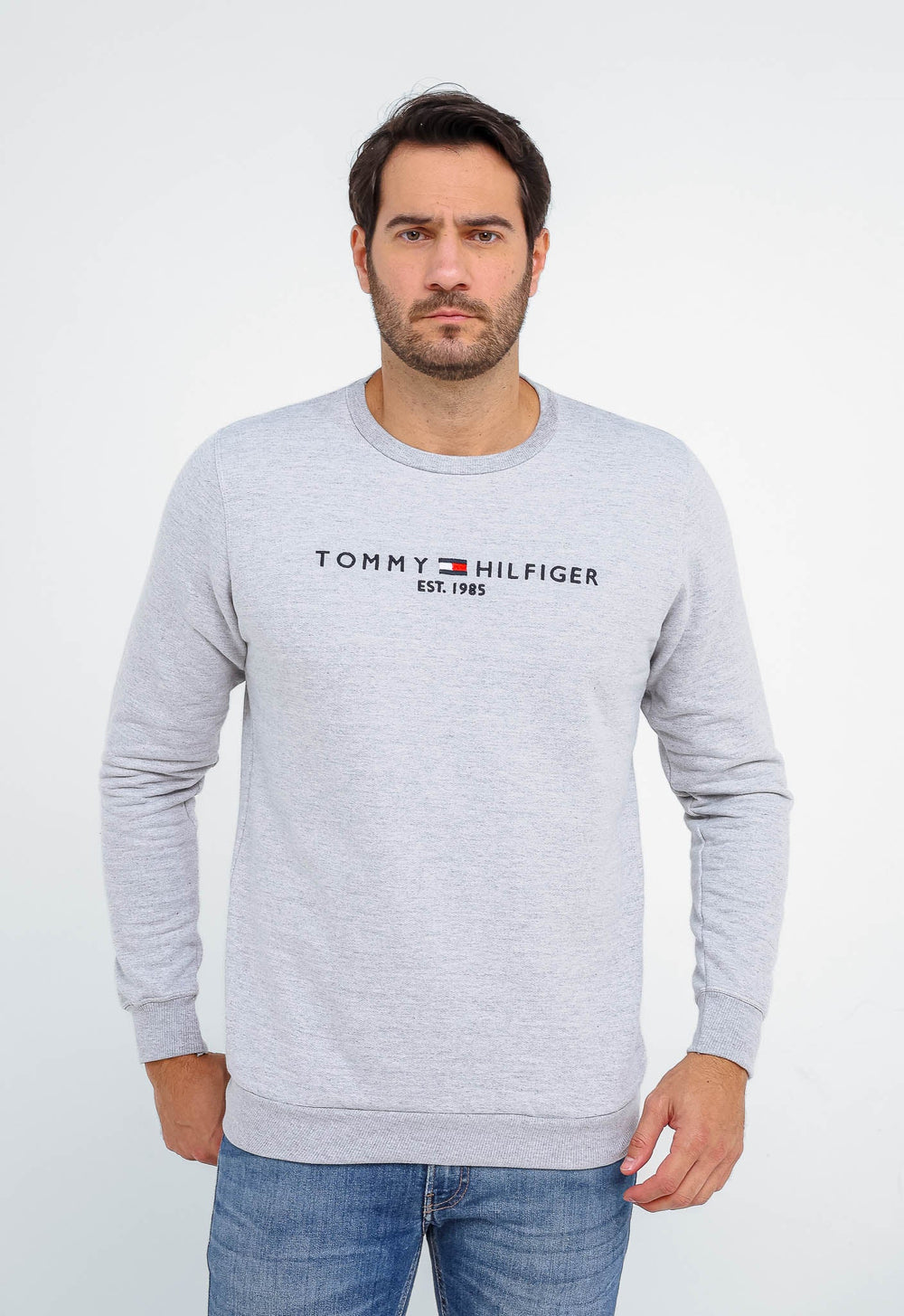 Moletom Tommy Hilfiger Logo Sweatshirt S/ Capuz - Henri Store