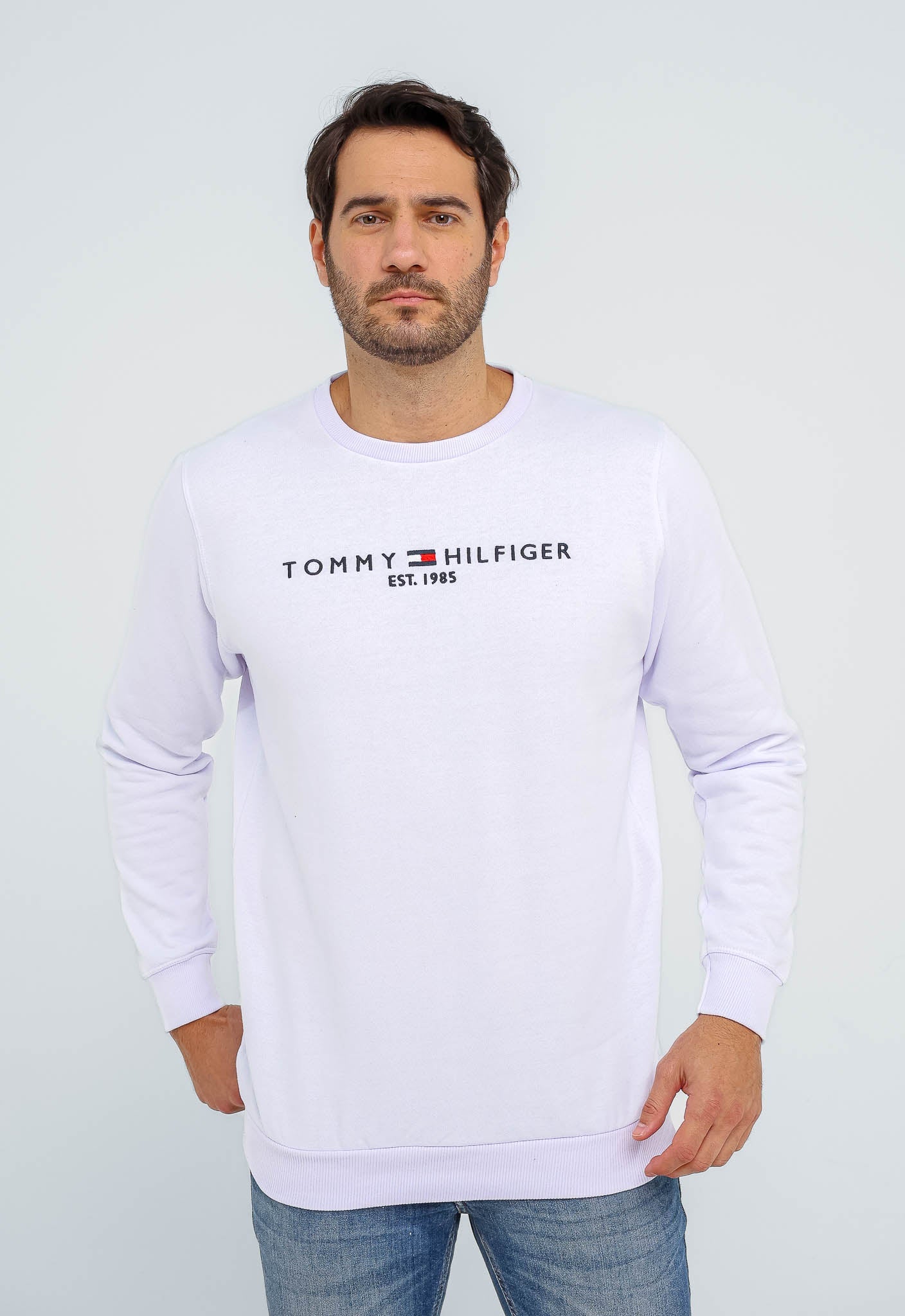 Moletom Tommy Hilfiger Logo Sweatshirt S/ Capuz - Henri Store