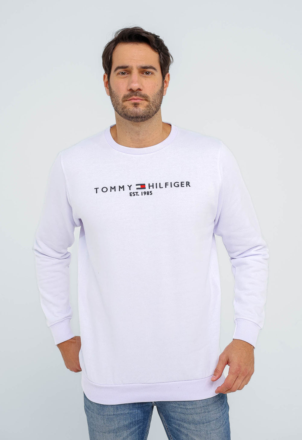 Moletom Tommy Hilfiger Logo Sweatshirt S/ Capuz - Henri Store