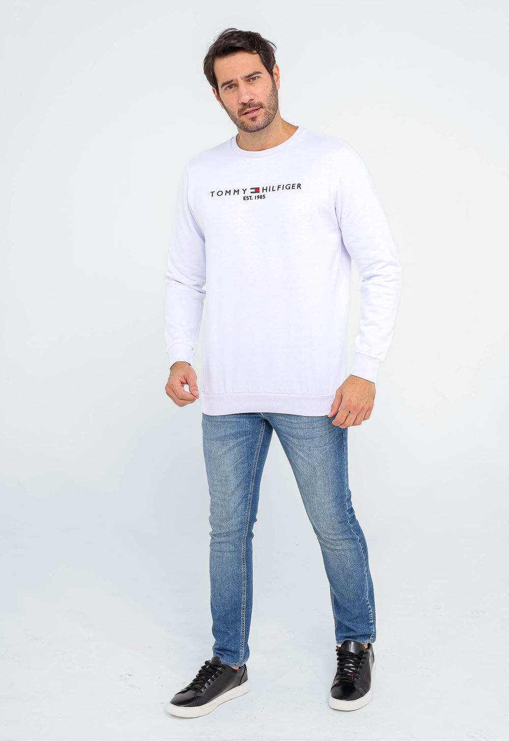 Moletom Tommy Hilfiger Logo Sweatshirt S/ Capuz - Henri Store