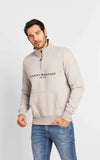 Moletom Tommy Hilfiger Mescla Logo Mockneck - Henri Store