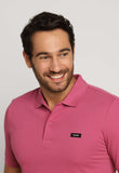 Polo Masculina Calvin Klein Slim Fit Piquet Rosa